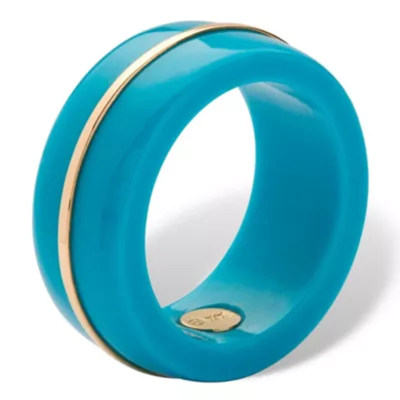 14k Turquoise Gold Ring Band