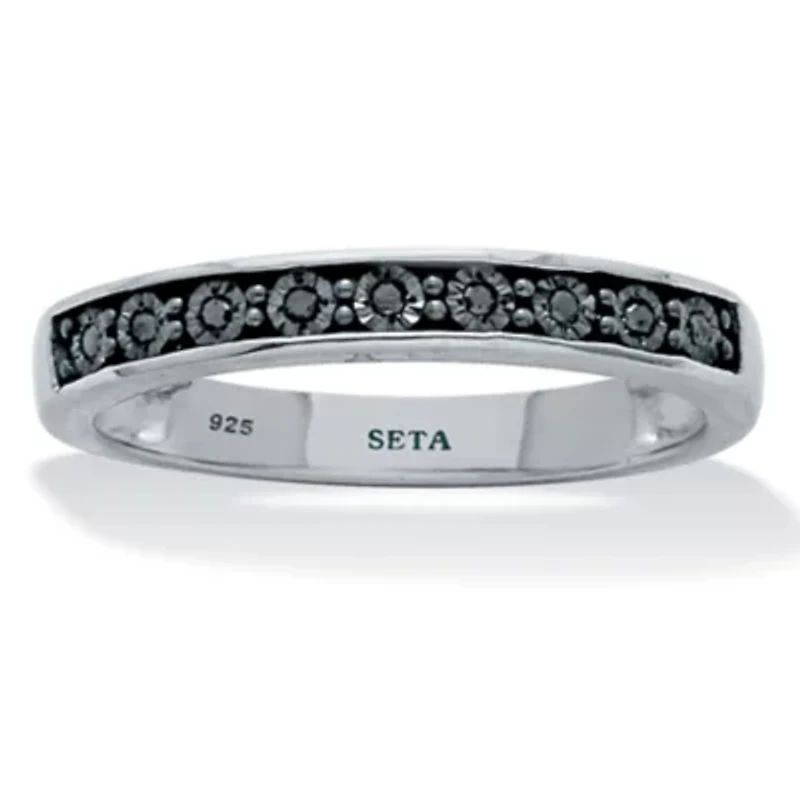 .05 TCW Black Diamond Sterling Silver Ring