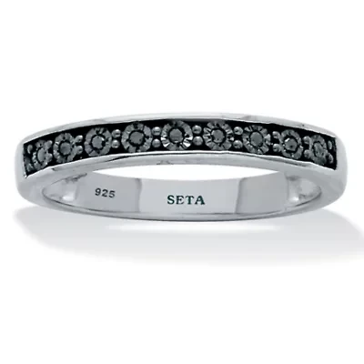 .05 TCW Black Diamond Sterling Silver Ring