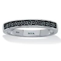 .05 TCW Black Diamond Sterling Silver Ring