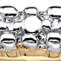 Diamond Accent Yellow Gold-Plated 3-Piece Stack Ring Eternity Band Set