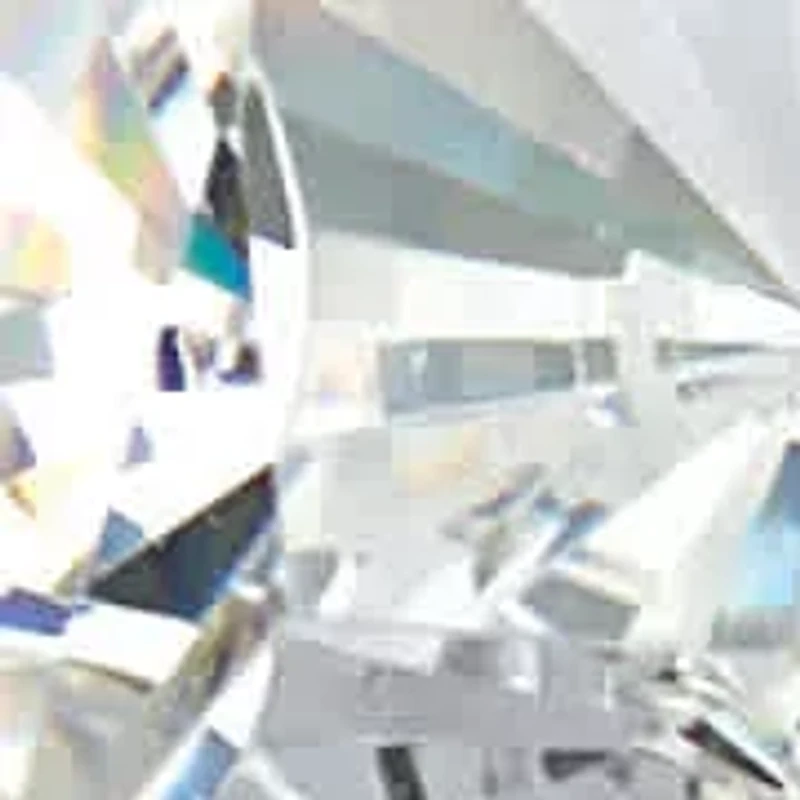 Lab Created 3.43 Cttw. White Sapphire Platinum-plated Sterling Silver 3-Stone Ring