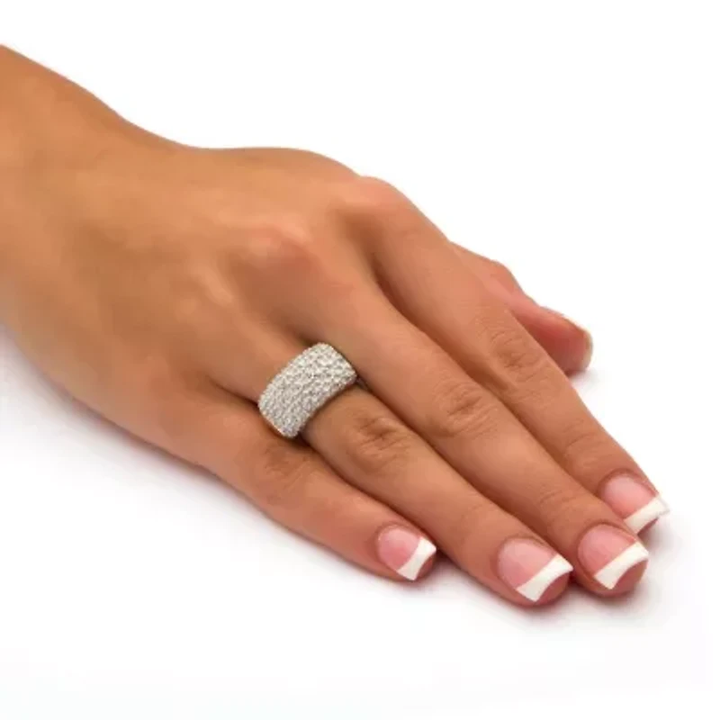 1/6 TCW Diamond Cluster Ring 18k Yellow Gold-plated Sterling Silver