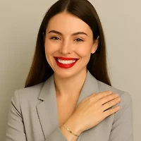 Solid 10k Yellow Gold Bismark-Link Heart Bracelet 7.25"