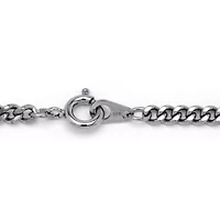 Cross Pendant in .925 Sterling Silver with Stainless Steel Chain 24"