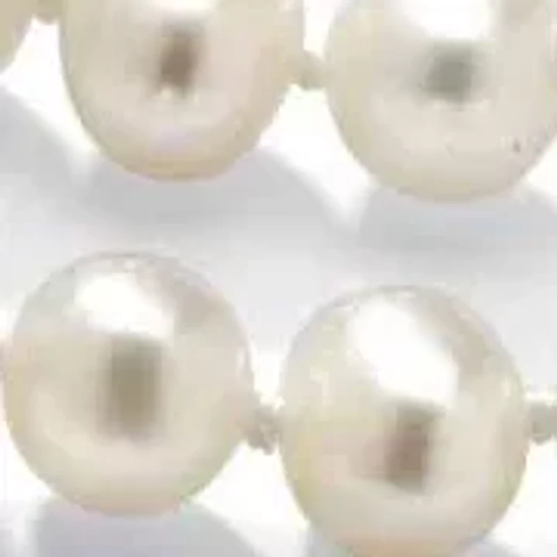 3 Piece Cultured Freshwater Pearl Necklace Bracelet and Earrings Set .925 Silver