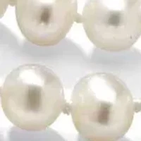 3 Piece Cultured Freshwater Pearl Necklace Bracelet and Earrings Set .925 Silver