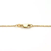 Rosary Style Necklace in Gold-Plated Sterling Silver
