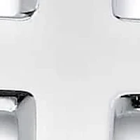 Men's Sterling Silver Cross Pendant and Stainless Steel Chain 24"