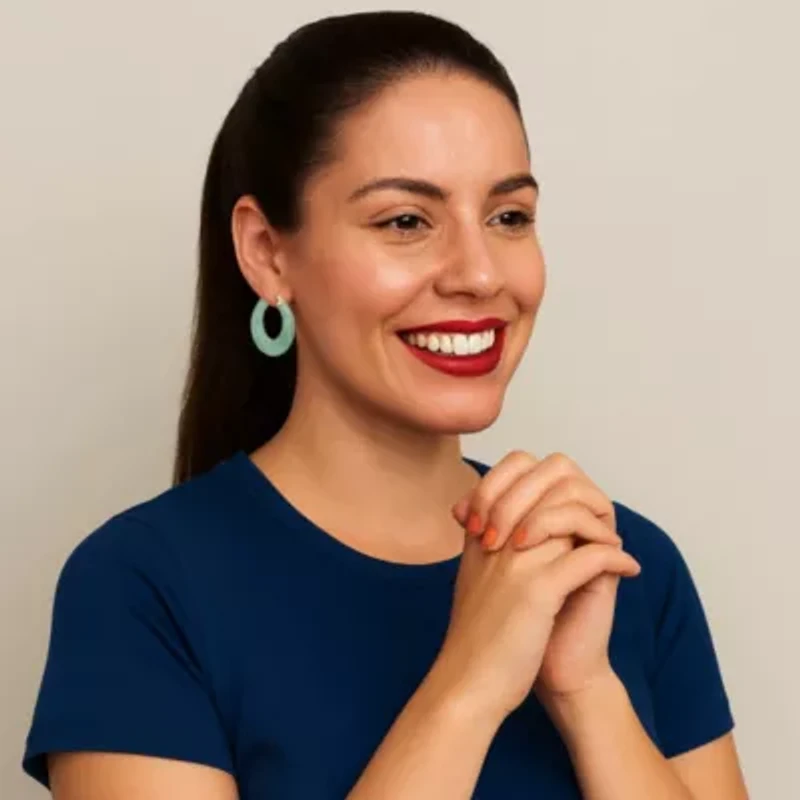 Green Jade Hoop Earrings in Gold-Plated Sterling Silver