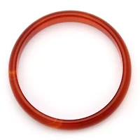 Genuine Red Agate Bangle Bracelet 8.5"