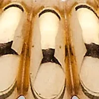 14k Gold Shrimp-Style Ultra-Lightweight Hoop Earrings Nano Diamond Resin Filled