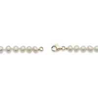 Genuine Cultured Freshwater Pearl 3-Piece Set 14k Gold-plated Sterling Silver