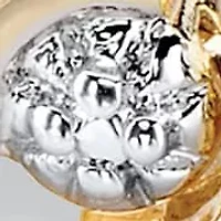 Round Diamond Accent S-Link Tennis Bracelet Yellow Gold-Plated 7.5"