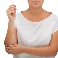 8.60 TCW Genuine Yellow Citrine Yellow Gold-Plated Tennis Bracelet 7.25"