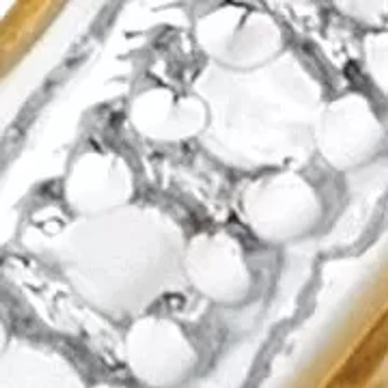 Diamond-Cut Diamond Accent 18k Gold-Plated Two-Tone S-Link Bracelet 7.5"