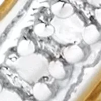 Diamond-Cut Diamond Accent 18k Gold-Plated Two-Tone S-Link Bracelet 7.5"