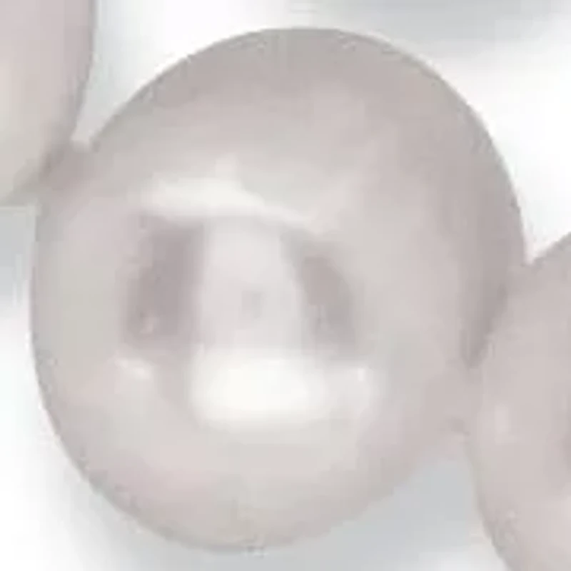 Round Genuine Cultured Pearl .925 Silver Earring, Necklace and Bracelet Set 18"