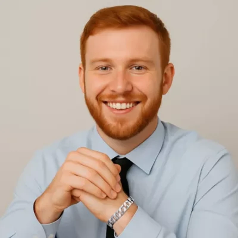 Men's Diamond Accent Silvertone Interlocking-Link Bracelet 8.5"