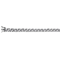 Men's Diamond Accent Curb-Link Bracelet Platinum-Plated 9.5"