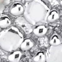 Men's Diamond Accent 18k Gold-Plated Two-Tone Interlocking-Link Bracelet 9.5"