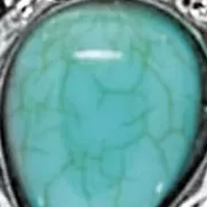 Genuine Jasper, Amazonite and Freshwater Pearl Silvertone Cross Necklace 32 Inch