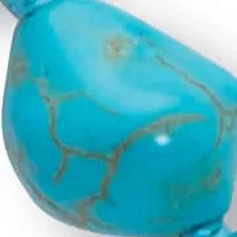 Genuine Turquoise Endless Necklace, 48 inches