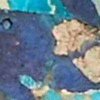 Genuine Blue Agate Goldtone Beaded Drop Pendant Necklace 34-inch