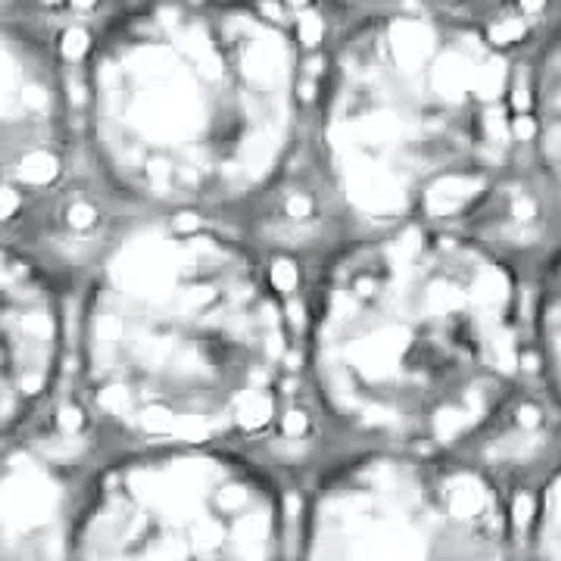 Round Crystal Silvertone Link Bracelet 9-inch