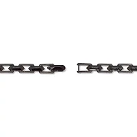 Men's Black Ion-Plated Stainless Steel Link Bracelet 8-inch