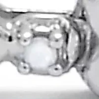 .15 TCW Diamond Sterling Silver Heart Link Bracelet 7 Inches