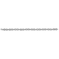 .25 TCW Diamond Sterling Silver Infinity Bracelet 7 Inches