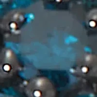 .49 TCW Blue Diamond Sterling Silver Halo Stud Earrings (3/10 inch)