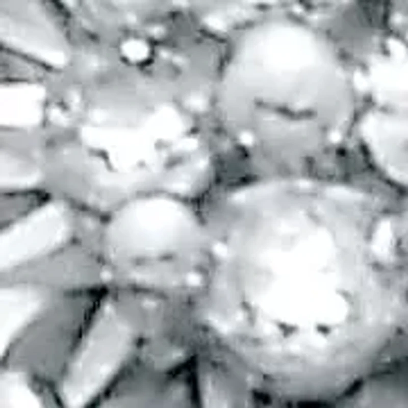 .10 TCW Diamond Sterling Silver Halo Pendant and Chain 18 Inches