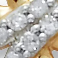 .20 TCW Diamond 18K Gold-Plated Sterling Silver Pendant and Chain 18 Inches