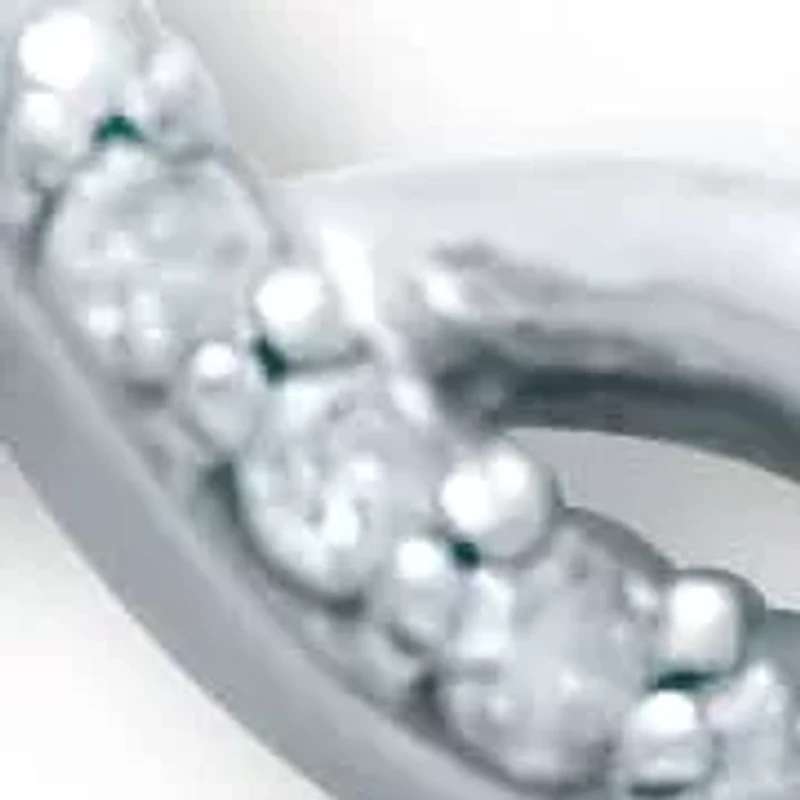 .12 TCW Diamond Sterling Silver Twisted Necklace 18 Inches