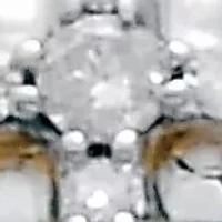 .16 TCW Diamond 18K Gold-Plated Sterling Silver Cross Pendant 18 Inches