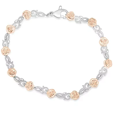 Enchanted Disney Fine Jewelry Womens Charm Bracelet