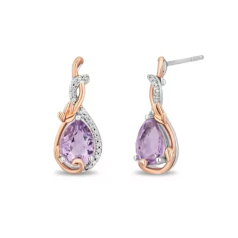 Enchanted Disney Fine Jewelry WomensDrop Earrings
