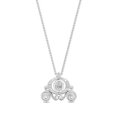 Lab Created Enchanted Disney Fine Jewelry Womens Necklace