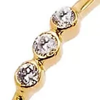 Diamond Triple Bezel Dainty Ring 14K