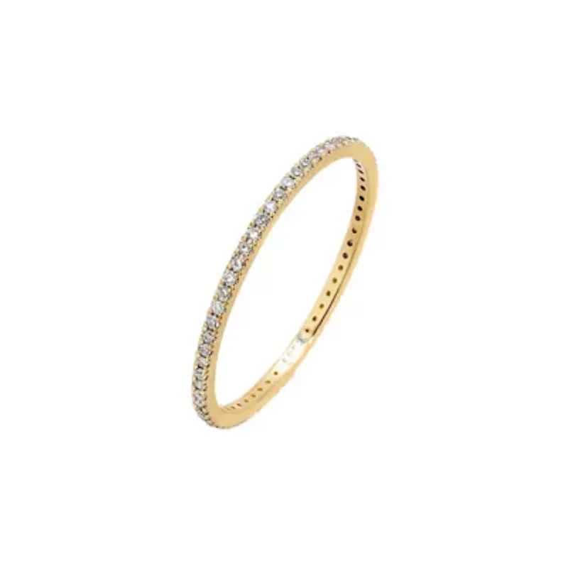 Diamond Micropavé Eternity Band 14K