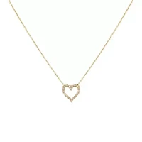 Classic Diamond Heart Necklace 14K