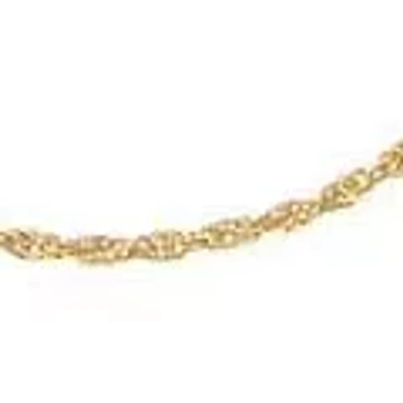 Twisted Rope Chain Necklace 14K