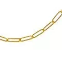 Small Paperclip Necklace 14K