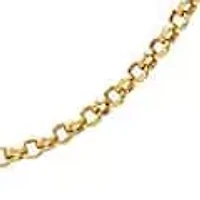 Round Link Chain Necklace 14K