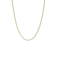 Round Link Chain Necklace 14K