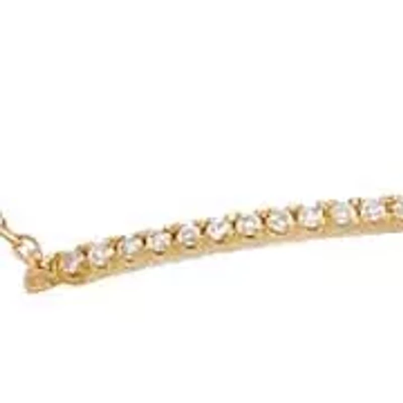 Diamond Pave Bar Bracelet 14K