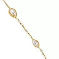 Lab Created Lab Grown Diamond Multi-Shape Bezel Hand Chain 14K