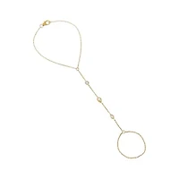 Lab Created Lab Grown Diamond Multi-Shape Bezel Hand Chain 14K